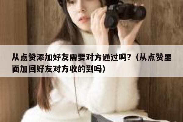 从点赞添加好友需要对方通过吗?（从点赞里面加回好友对方收的到吗） 第1张