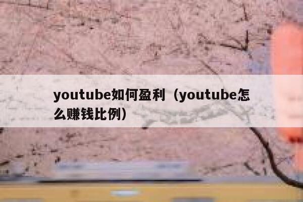 youtube如何盈利（youtube怎么赚钱比例） 第1张