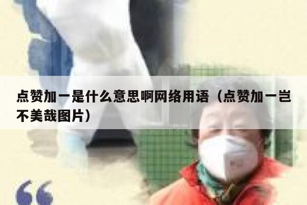 点赞加一是什么意思啊网络用语（点赞加一岂不美哉图片） 第1张