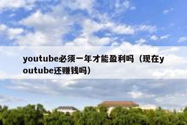 youtube必须一年才能盈利吗（现在youtube还赚钱吗） 第1张