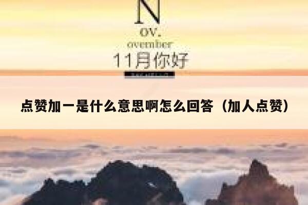 点赞加一是什么意思啊怎么回答（加人点赞） 第1张