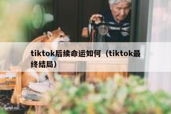 tiktok后续命运如何（tiktok最终结局） 第1张