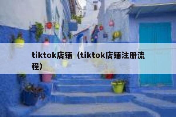 tiktok店铺（tiktok店铺注册流程） 第1张