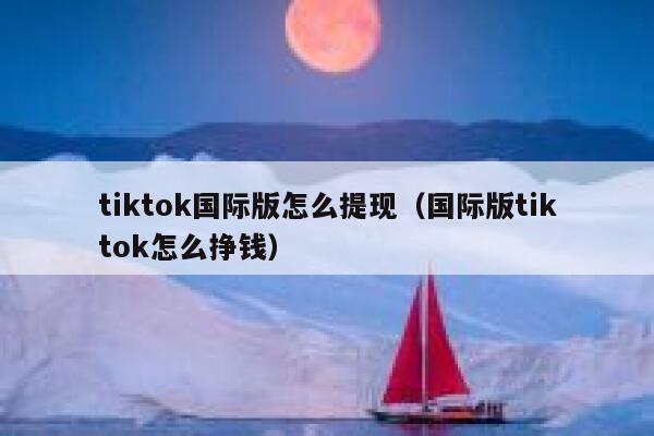 tiktok国际版怎么提现（国际版tiktok怎么挣钱） 第1张