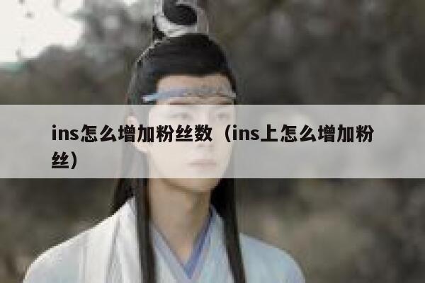 ins怎么增加粉丝数（ins上怎么增加粉丝） 第1张