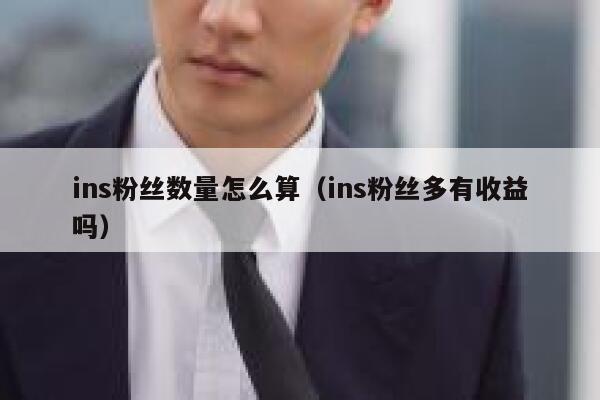 ins粉丝数量怎么算（ins粉丝多有收益吗） 第1张