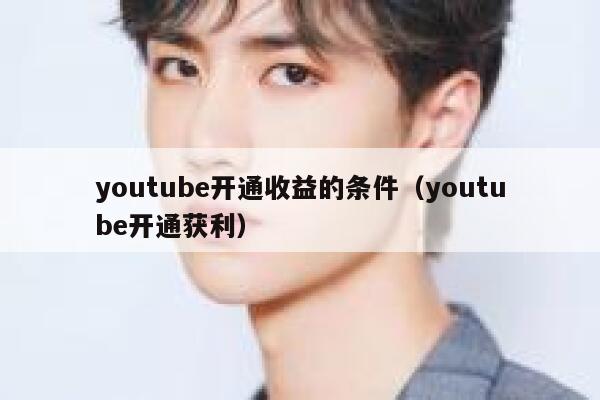 youtube开通收益的条件（youtube开通获利） 第1张