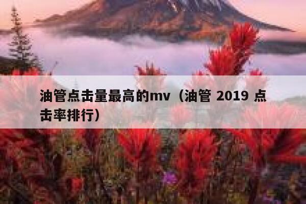 油管点击量最高的mv（油管 2019 点击率排行） 第1张