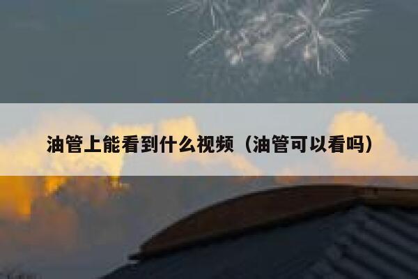 油管上能看到什么视频（油管可以看吗） 第1张