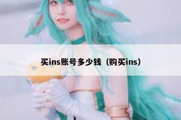 买ins账号多少钱（购买ins） 第1张