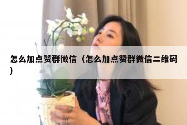 怎么加点赞群微信（怎么加点赞群微信二维码） 第1张