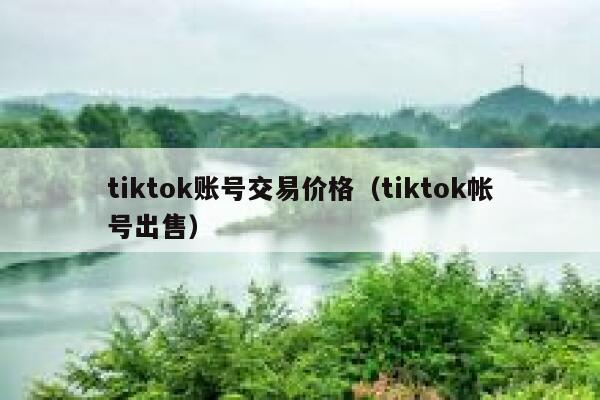 tiktok账号交易价格（tiktok帐号出售） 第1张