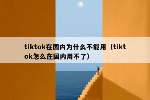 tiktok在国内为什么不能用（tiktok怎么在国内用不了） 第1张