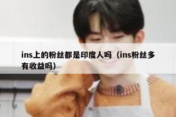 ins上的粉丝都是印度人吗（ins粉丝多有收益吗） 第1张