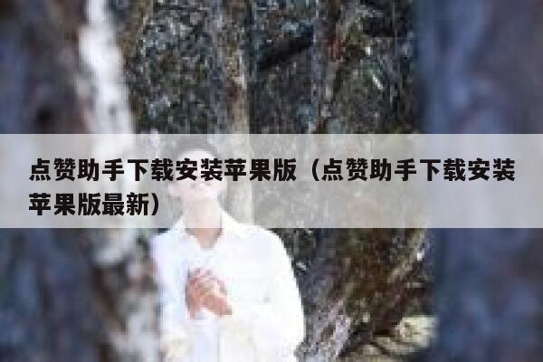 点赞助手下载安装苹果版（点赞助手下载安装苹果版最新） 第1张