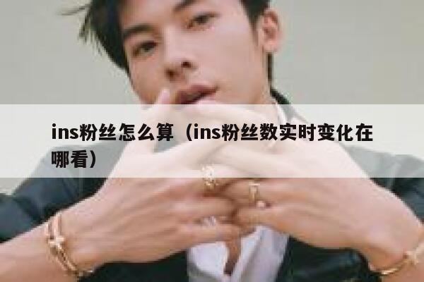 ins粉丝怎么算（ins粉丝数实时变化在哪看） 第1张