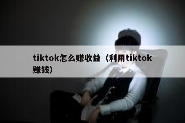 tiktok怎么赚收益（利用tiktok赚钱） 第1张