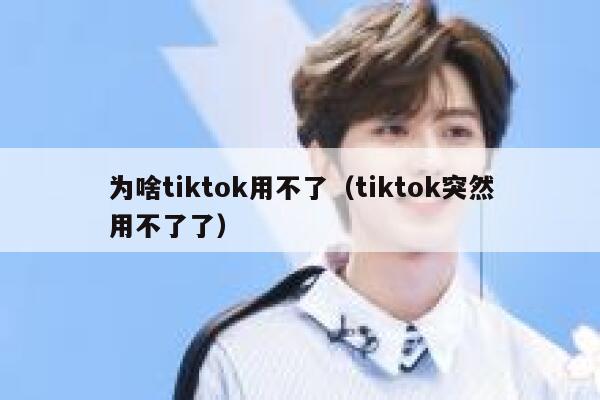 为啥tiktok用不了（tiktok突然用不了了） 第1张