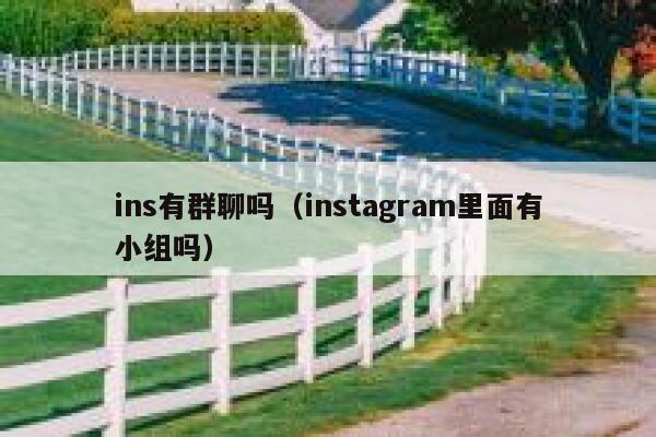 ins有群聊吗（instagram里面有小组吗） 第1张