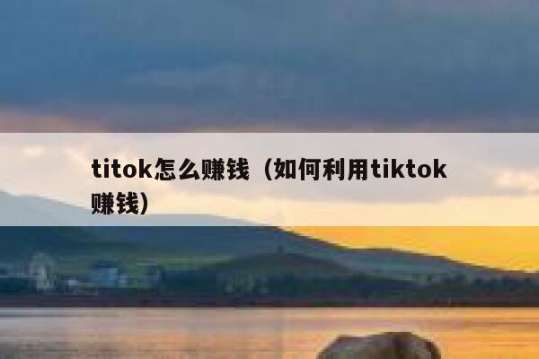titok怎么赚钱（如何利用tiktok赚钱） 第1张