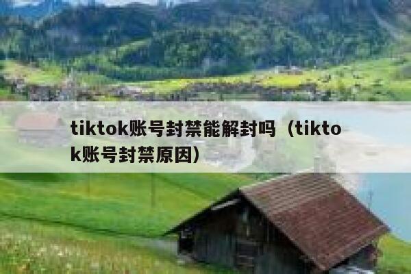 tiktok账号封禁能解封吗（tiktok账号封禁原因） 第1张