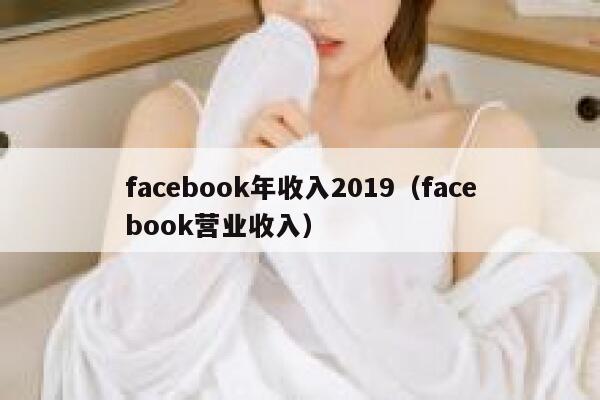 facebook年收入2019（facebook营业收入） 第1张
