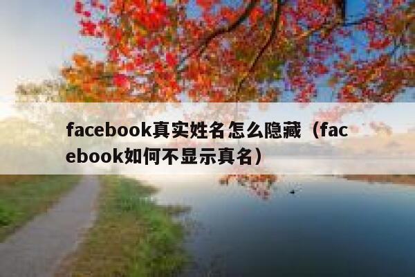 facebook真实姓名怎么隐藏（facebook如何不显示真名） 第1张