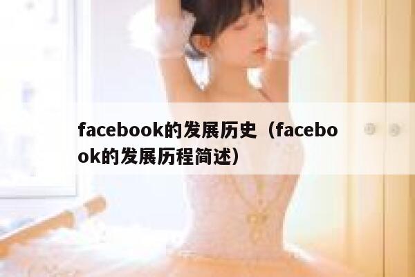 facebook的发展历史（facebook的发展历程简述） 第1张