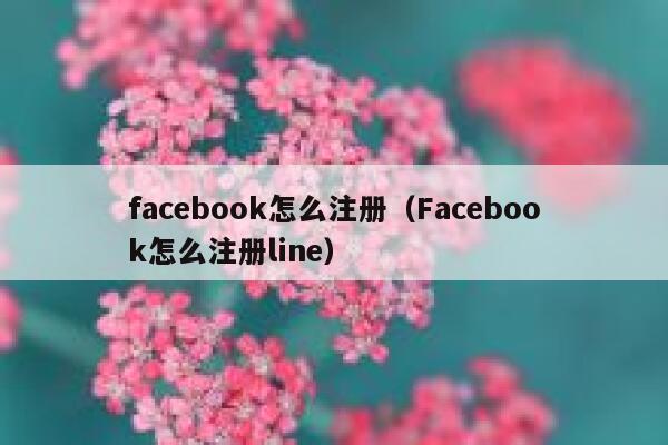 facebook怎么注册（Facebook怎么注册line） 第1张