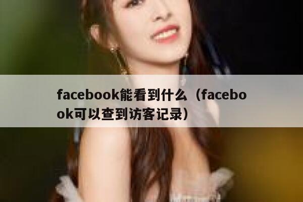 facebook能看到什么（facebook可以查到访客记录） 第1张