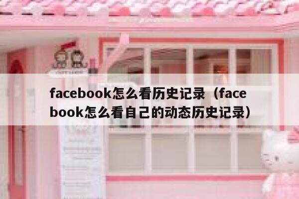 facebook怎么看历史记录（facebook怎么看自己的动态历史记录） 第1张