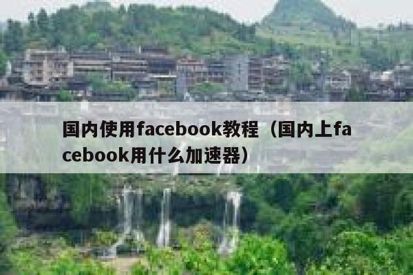 国内使用facebook教程（国内上facebook用什么加速器） 第1张