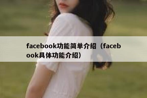 facebook功能简单介绍（facebook具体功能介绍） 第1张