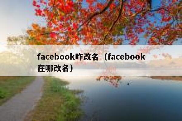 facebook咋改名（facebook在哪改名） 第1张