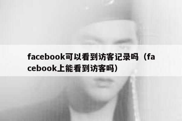 facebook可以看到访客记录吗（facebook上能看到访客吗） 第1张