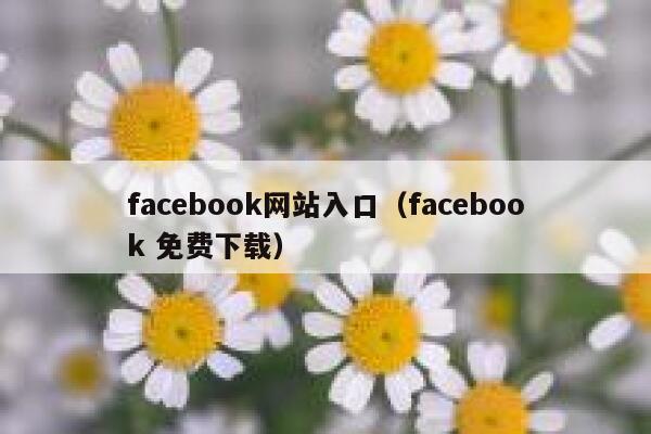 facebook网站入口（facebook 免费下载） 第1张