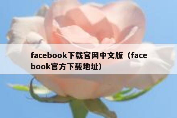 facebook下载官网中文版（facebook官方下载地址） 第1张