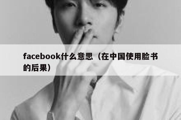 facebook什么意思（在中国使用脸书的后果） 第1张