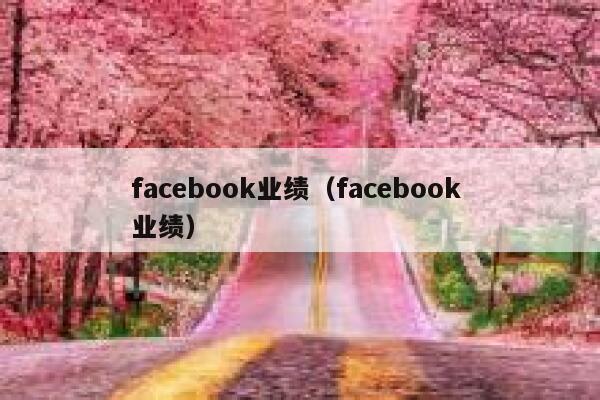 facebook业绩（facebook 业绩） 第1张