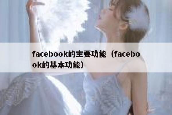 facebook的主要功能（facebook的基本功能） 第1张