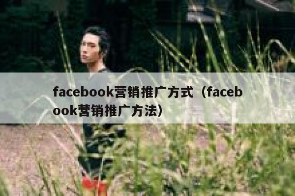 facebook营销推广方式（facebook营销推广方法） 第1张