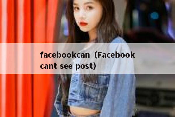 facebookcan（Facebookcant see post） 第1张