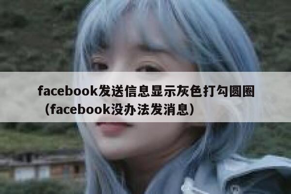 facebook发送信息显示灰色打勾圆圈（facebook没办法发消息） 第1张