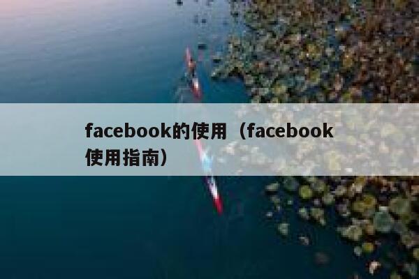 facebook的使用（facebook使用指南） 第1张