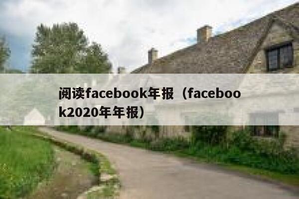 阅读facebook年报（facebook2020年年报） 第1张