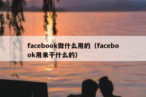 facebook做什么用的（facebook用来干什么的） 第1张
