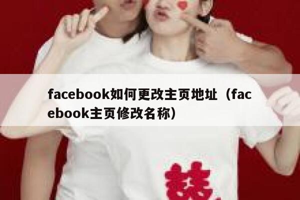 facebook如何更改主页地址（facebook主页修改名称） 第1张