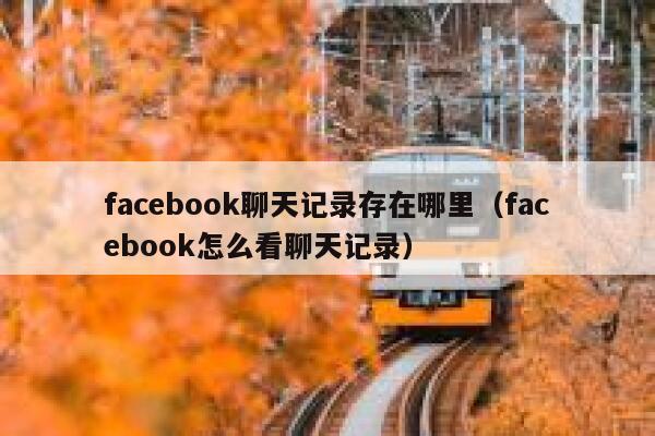 facebook聊天记录存在哪里（facebook怎么看聊天记录） 第1张
