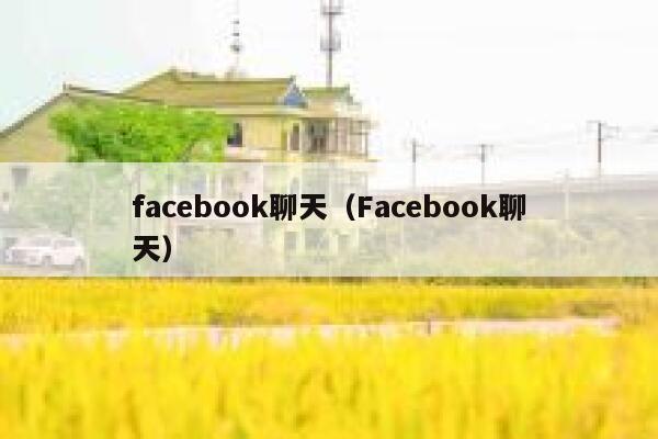 facebook聊天（Facebook聊天） 第1张