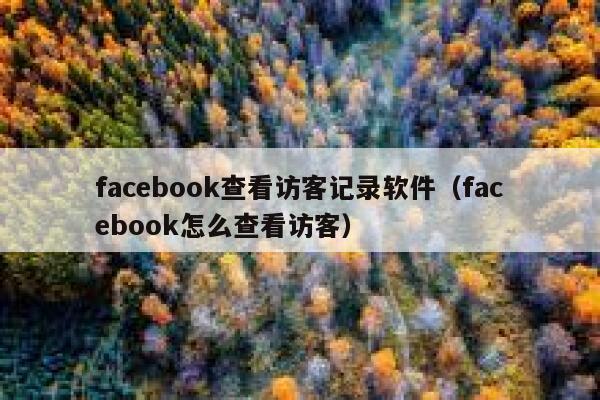 facebook查看访客记录软件（facebook怎么查看访客） 第1张